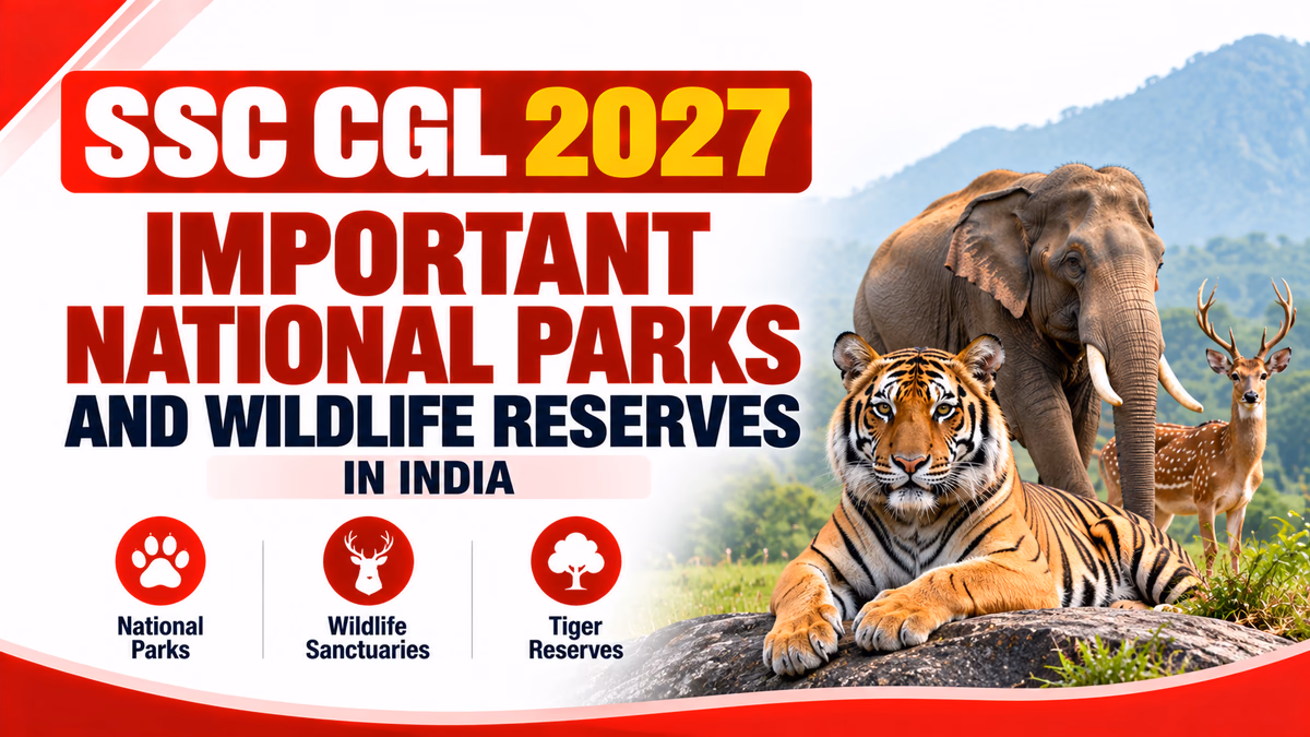 SSC CGL 2027 Important National Parks and Wildlife Reserves